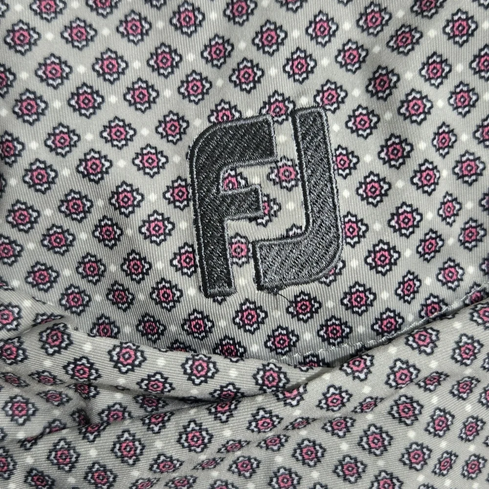 FootJoy: Gray Patterned Men's Polo Shirt